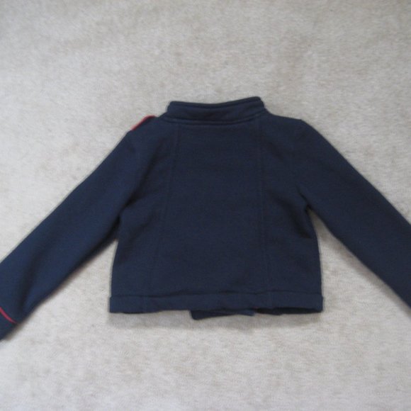 Joe Fresh, cute as a button Girls 4 year toddler, navy blue with red trim - Picture 2 of 6